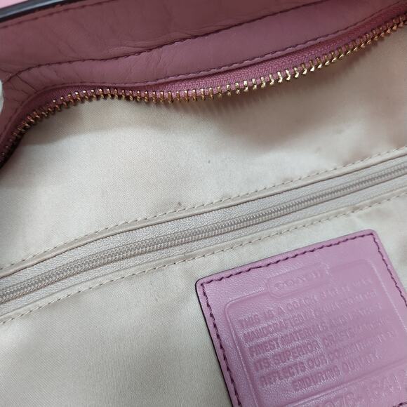 Coach Audrey Pink Leather Zipper Closure Hobo Shoulder bag - Picture 16 of 16